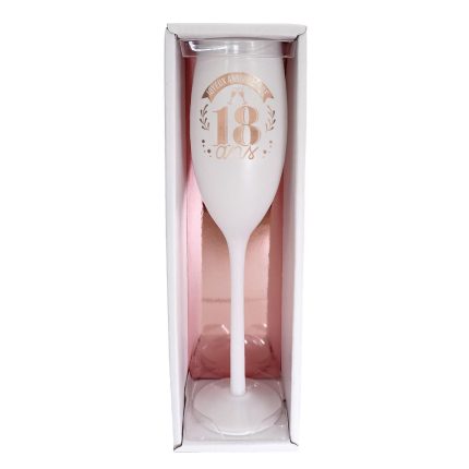 FLUTE BLANCHE ROSE GOLD 18 ANS