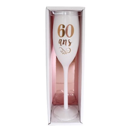 FLUTE BLANCHE ROSE GOLD 60 ANS