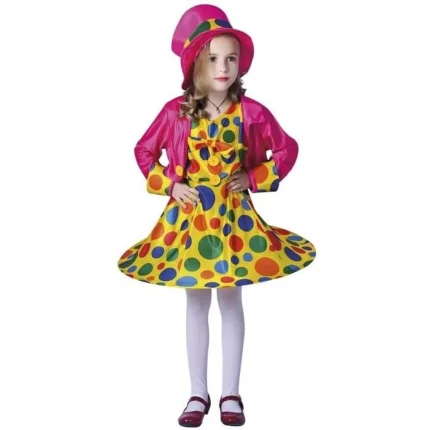 DÉGUISEMENT Fille Clown multicouleur