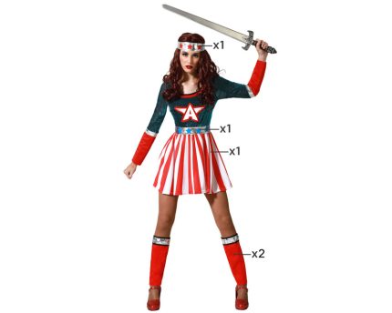 DEGUISEMENT HERO COMIC FEMME AMERICAINE