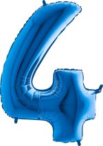 BALLON 4 BLEU 102 CM