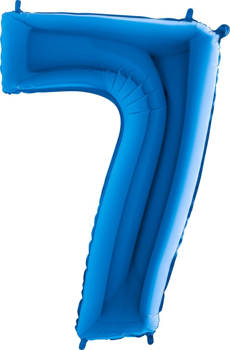 ballon 7 bleu 102 CM ballon 7 bleu 102 CM