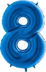 ballon 8 bleu 102 cm