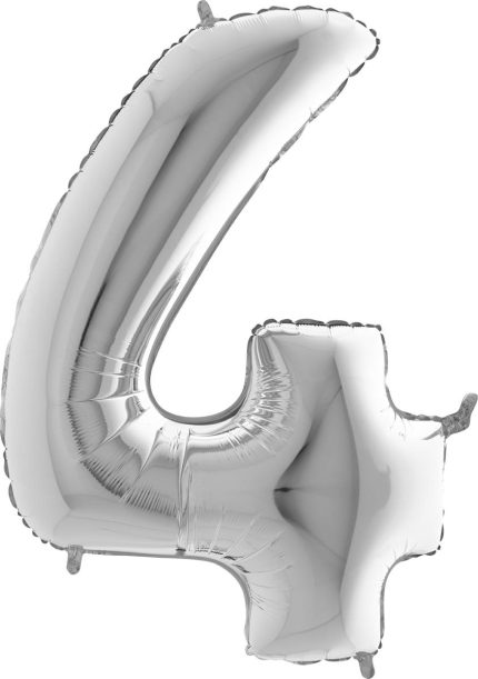 BALLON 4 ARGENT 102 CM