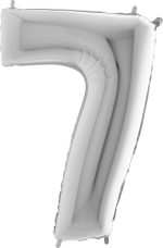 BALLON 7 ARGENT 102 CM