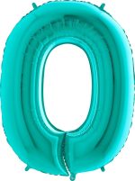Ballon 0 turquoise 102 cm
