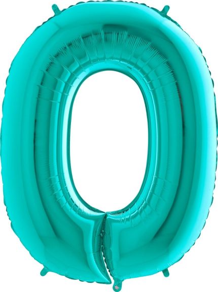 Ballon 0 turquoise 102 cm