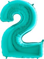 ballon 2 turquoise 102 cm