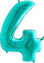 ballon 4 turquoise 102 cm