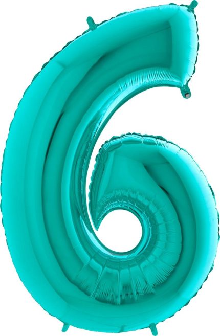 ballon 6 turquoise 102 cm