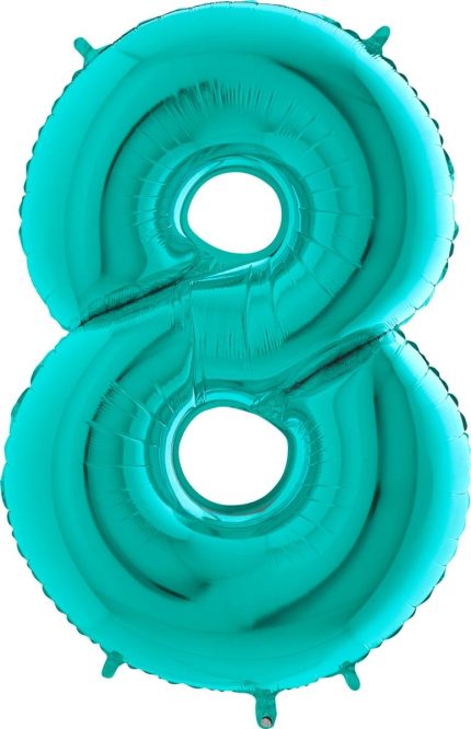 ballon 8 turquoise 102 cm