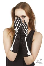 Gants longs squelette