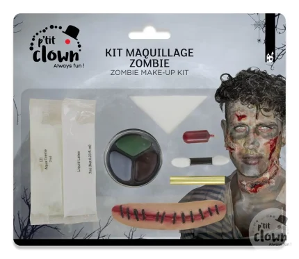 Kit maquillage zombie avec cicatrice