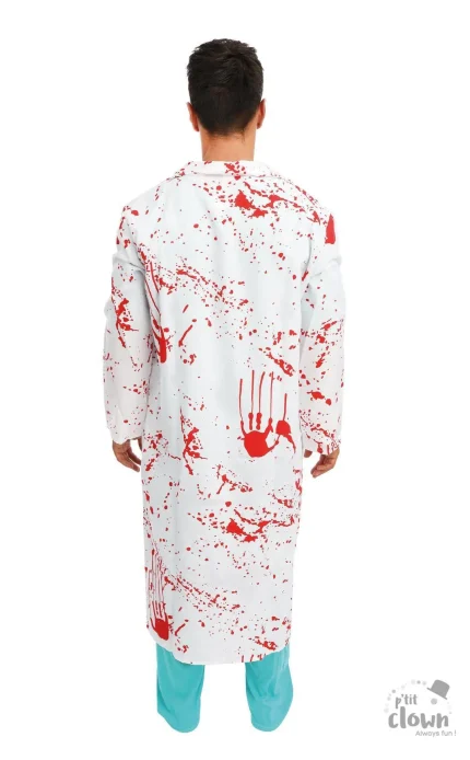 Costume chirurgien ensanglanté