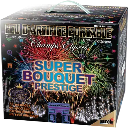 FEU D'ARTIFICE PORTABLE® SUPER BOUQUET PRESTIGE