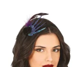 Serre tête avec main et rose noire