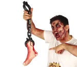 Pied avec chaîne