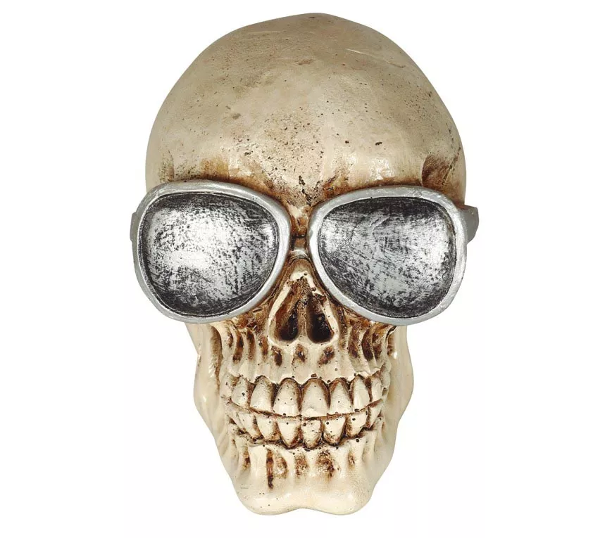 Tête de mort avec lunettes Tête de mort avec lunettes