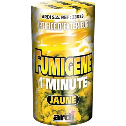 POT FUMIGÈNE 1 MN JAUNE