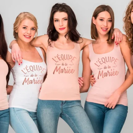 Transfert Textile "L'ÉQUIPE DE LA MARIÉE"