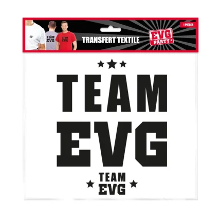 Transfert textile "team evg"