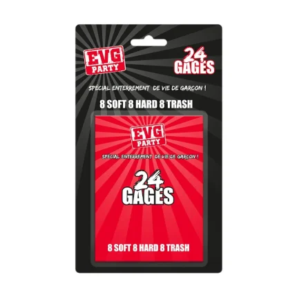 Jeu de cartes 24 gages evg