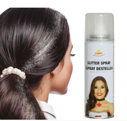 SPRAY CHEVEUX PAILLETTE ARGENT 17004