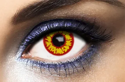 Lentilles Halloween Rouges 7 jours - Red Wolf