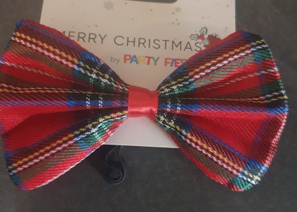 Nœud papillon tartan rouge