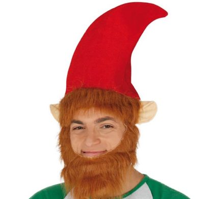 BONNET ELF AVEC BARBE MARRON 204930 PF
