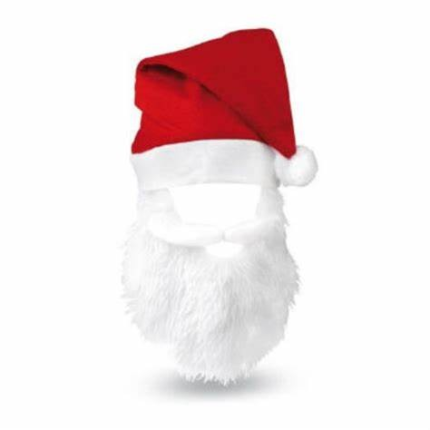 BONNET PERE NOEL AVEC BARBE 218891 PF