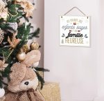 PLAQUE MURAL FAMILLE HEUREUSE CD7138V3