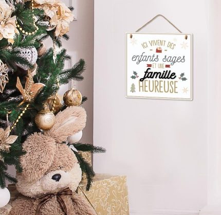 PLAQUE MURAL FAMILLE HEUREUSE CD7138V3