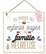 PLAQUE MURAL FAMILLE HEUREUSE CD7138V3