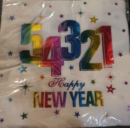 12 SERVIETTES HNY RAINBOW 224264 PF