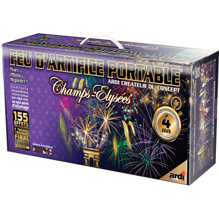 FEU D'ARTIFICE PORTABLE® CHAMPS-ÉLYSÉES® 4MN