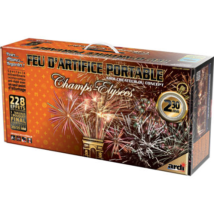 FEU D'ARTIFICE PORTABLE® CHAMPS-ÉLYSÉES® 2MN30