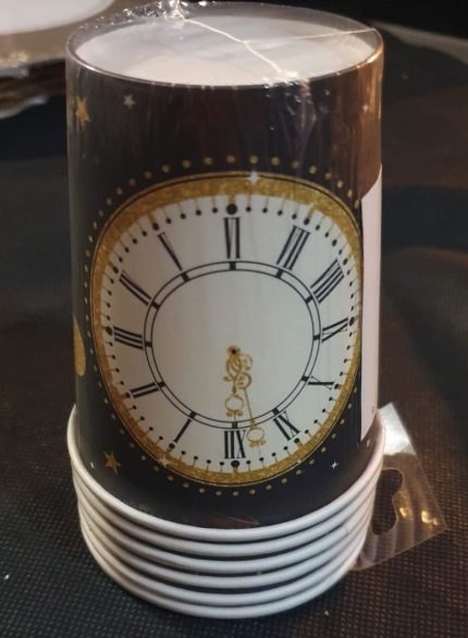 6 GOBELETS HORLOGE HNY 224265 PF