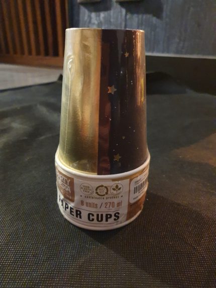8 GOBELETS GOLD STAR 235022 PF