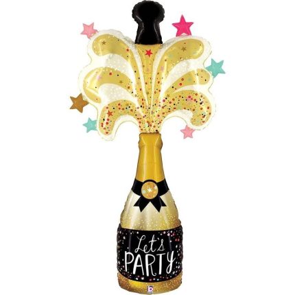 BALLON GEANT 150 CM BOUTEILLE CHAMPAGNE