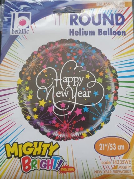 BALLON HNY ETOILES COULEURS 231692