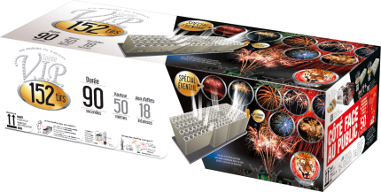 FEU D'ARTIFICE SOIRÉE VIP® 152 TIRS