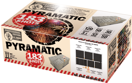FEU D'ARTIFICE PYRAMATIC 183 TIRS