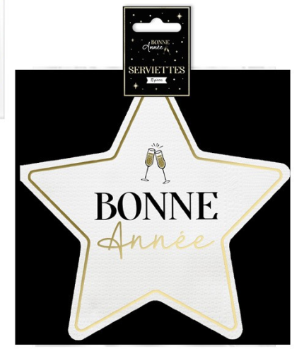 SERVIETTES BONNE ANNEE CD8545 ST