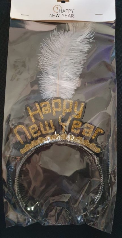 Tiare HNY avec plume blanche 228431 PF