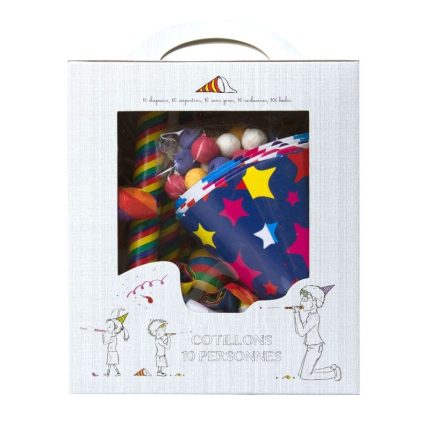 boite cotillons couleur 10 pers