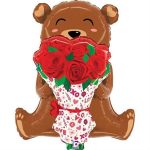 BALLON OURS ROSE