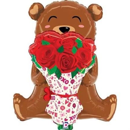 BALLON OURS ROSE